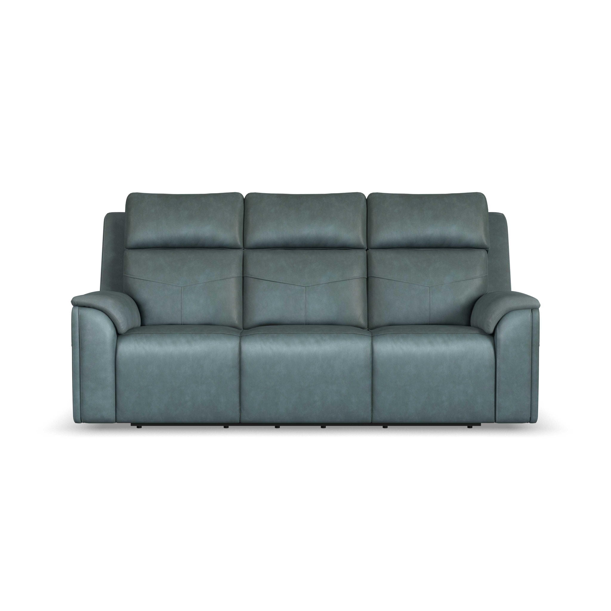 Vernon - Power Reclining Sofa With Console, Power Headrest, Lumbar, Heat & Massage
