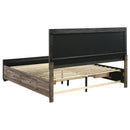 Kauffman - Wood Storage Panel Bed