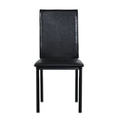 Metal Frame Dining Seats (Set of 4) - Black