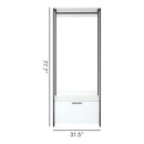 Fiona - Contemporary Wood And Metal Walk In Closet With Drawers