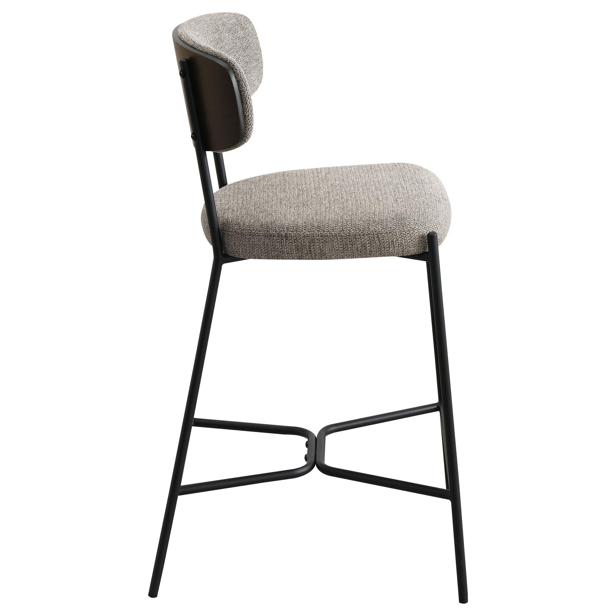 Elison Counter Height Bar Stool Light Brown (Set of 2) - Atlantic Fine Furniture Melbourne FL
