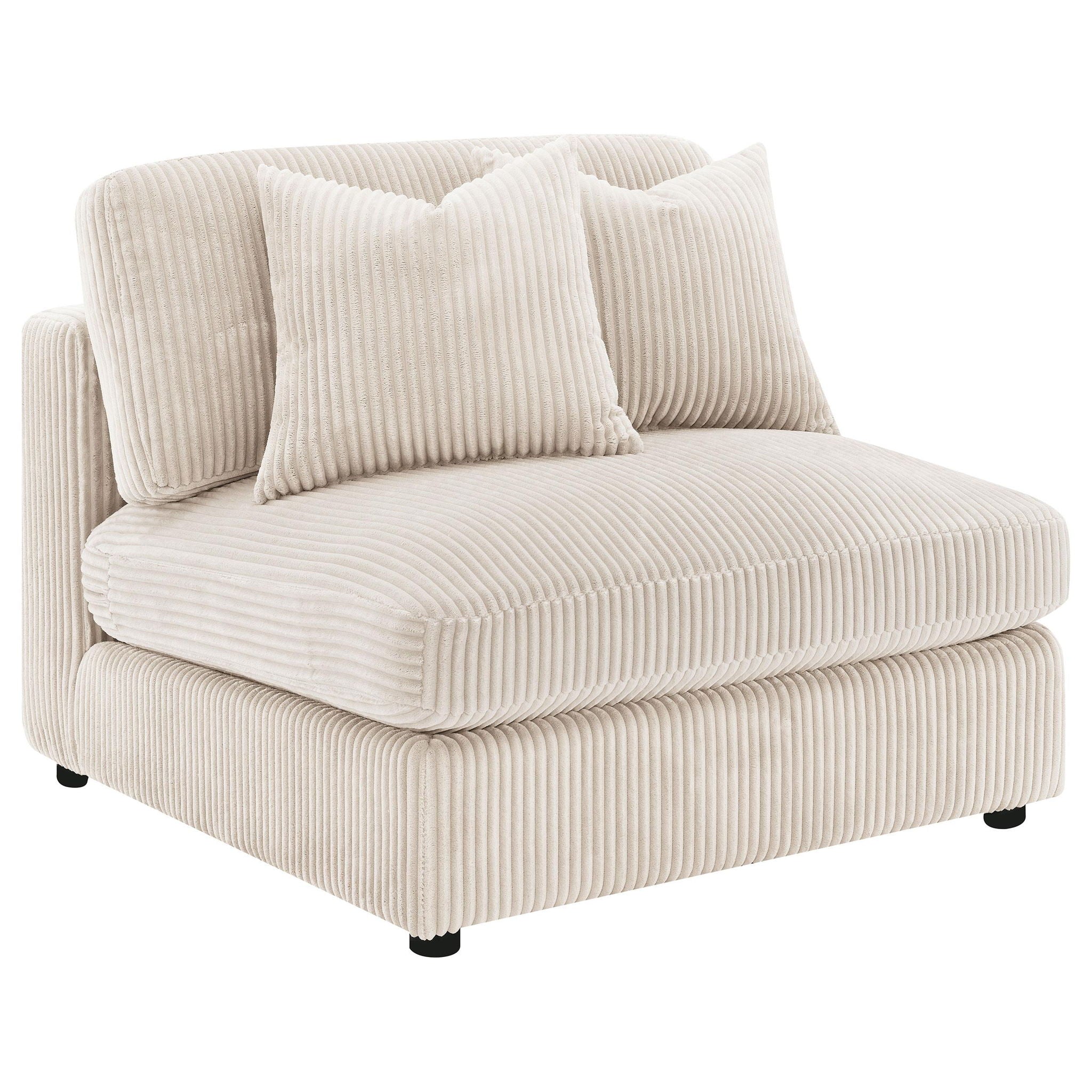 Blaine Upholstered Armless Chair Sand - Atlantic Fine Furniture Melbourne FL