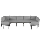 Outdoor Sectional Sofa Set Patio Seating Group With Cushions