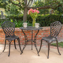 Bono Metal Bistro Set - Black