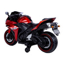 Kids 12V Motorcycle With Training Wheels, Manual Throttle, And Lighting Wheels For Boys And Girls Ages 3-6 - Red