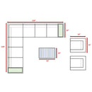 Wicker Sectional Seating Group With Plush Cushions