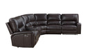 Saul - Power Recliner Sectional Sofa With USB Port Cupholder Console
