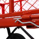 Heavy Duty Steel Garden Cart With Mesh Sides