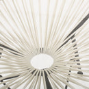 Nusa - Modern Rattan Side Table With Tempered Glass Top