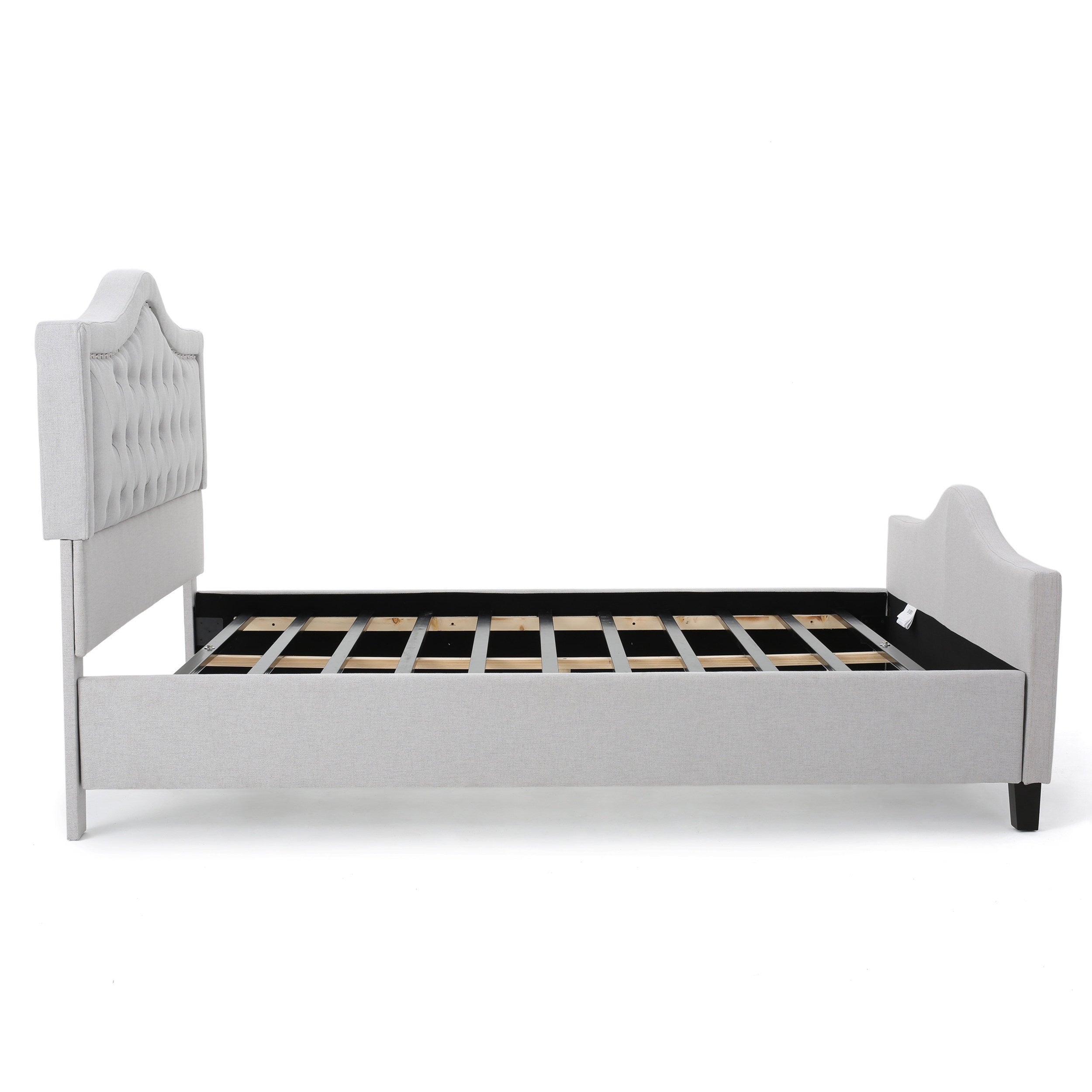 VIRGIL FULLY UPHOLSTERED QUEEN SIZED BED - Atlantic Fine Furniture Melbourne FL