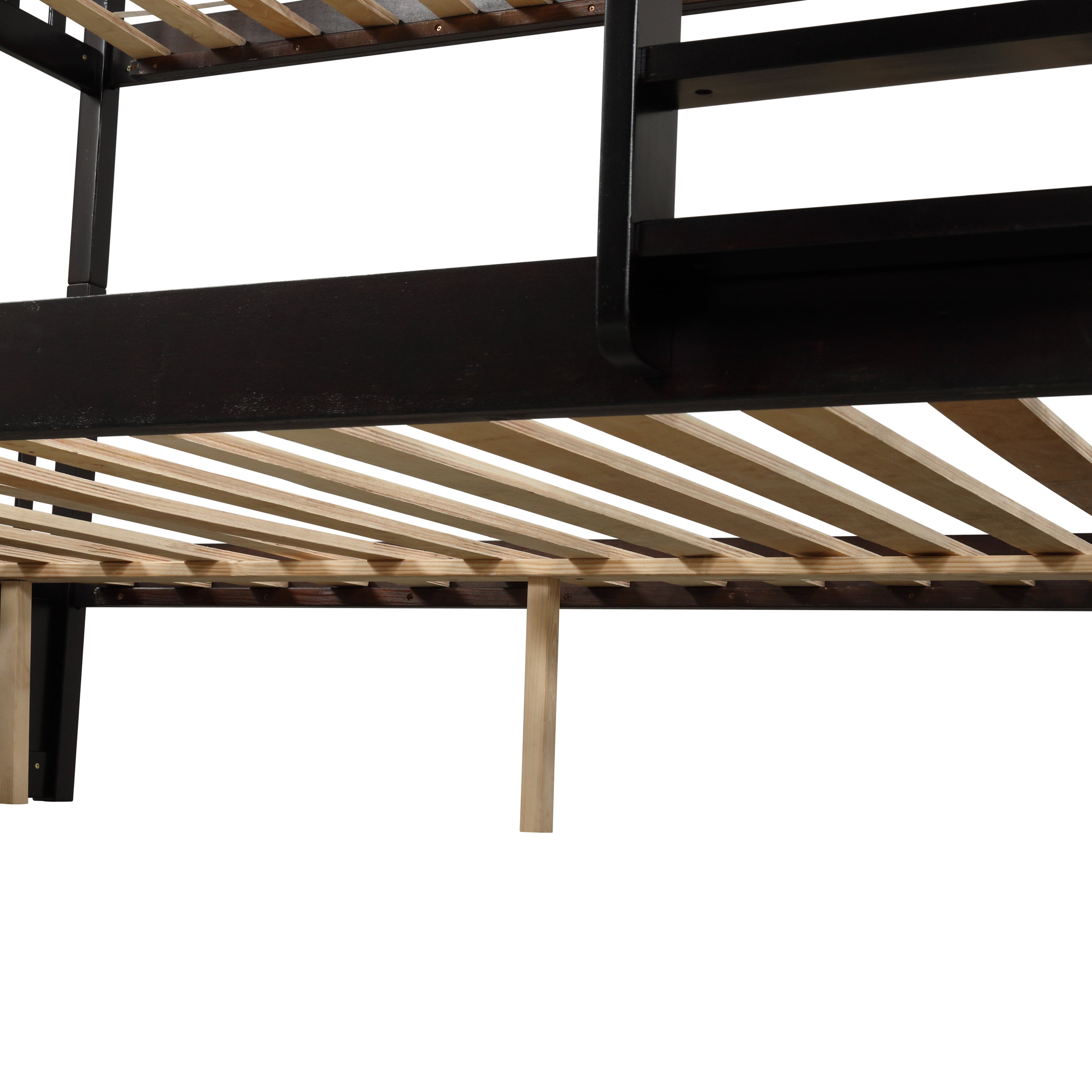 Full Over Full Bunk Bed with Trundle,Espresso - Atlantic Fine Furniture Melbourne FL