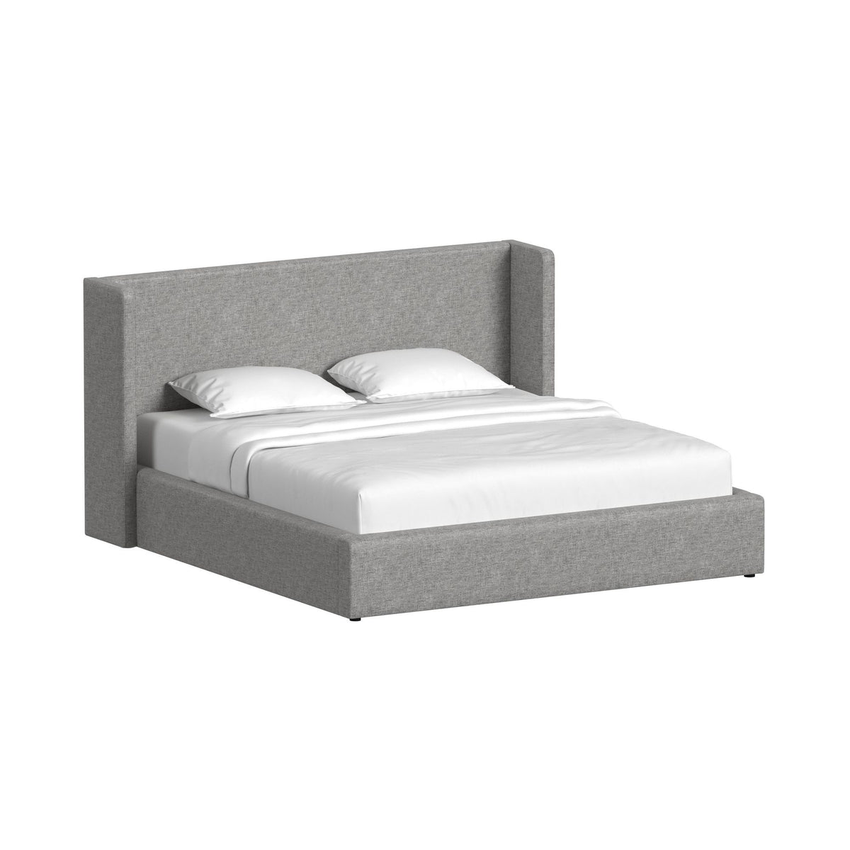 Angeline Complete Non-Storage Bed in Gray by Elements International, view 4