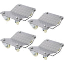 Heavy Duty Car Dolly Set, 6000Lbs Capacity, Metal Construction - Gray