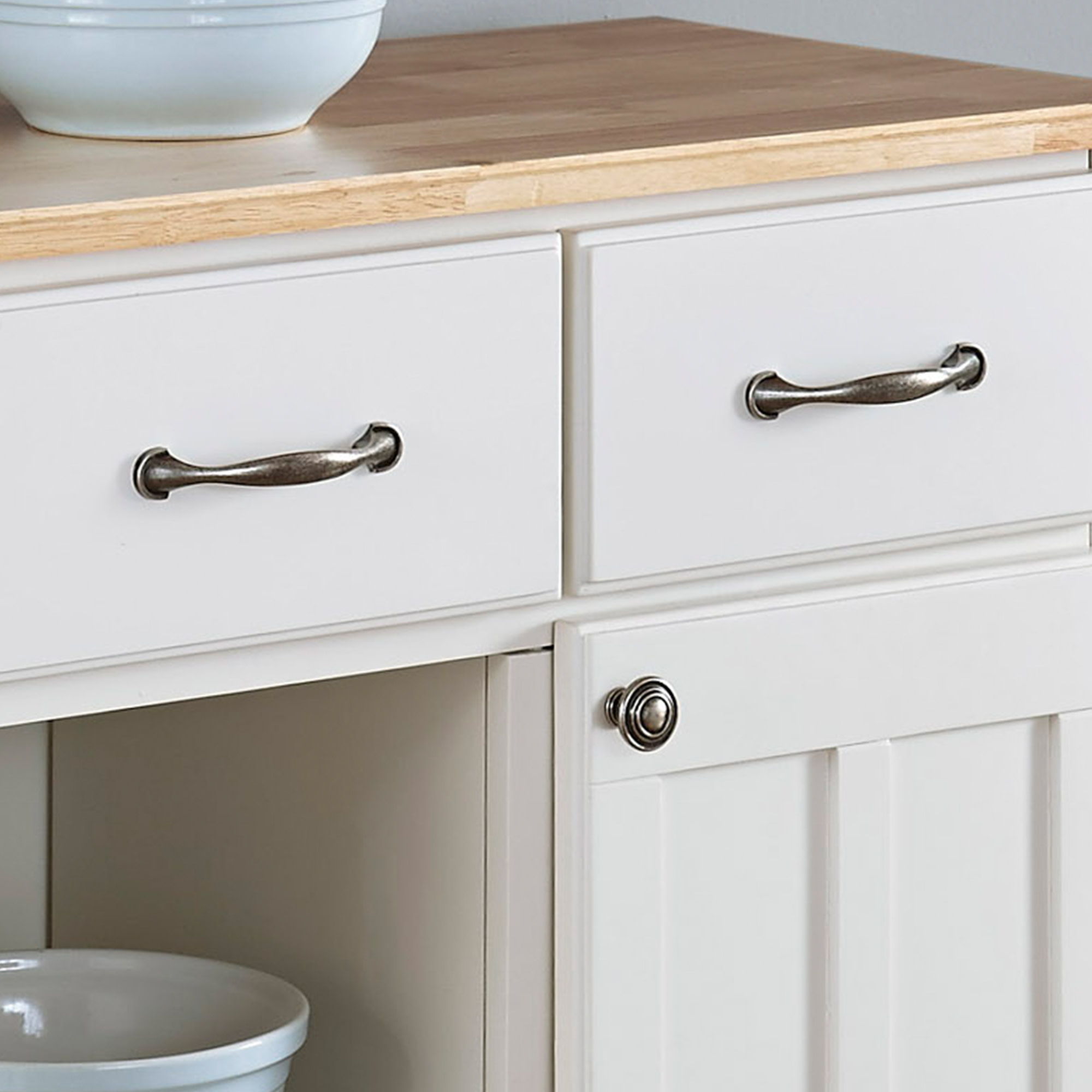 Buffet Of Buffets - Wood Buffet With Natural Wood Top