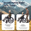 Premium Foldable Transport Wheelchair For Adults