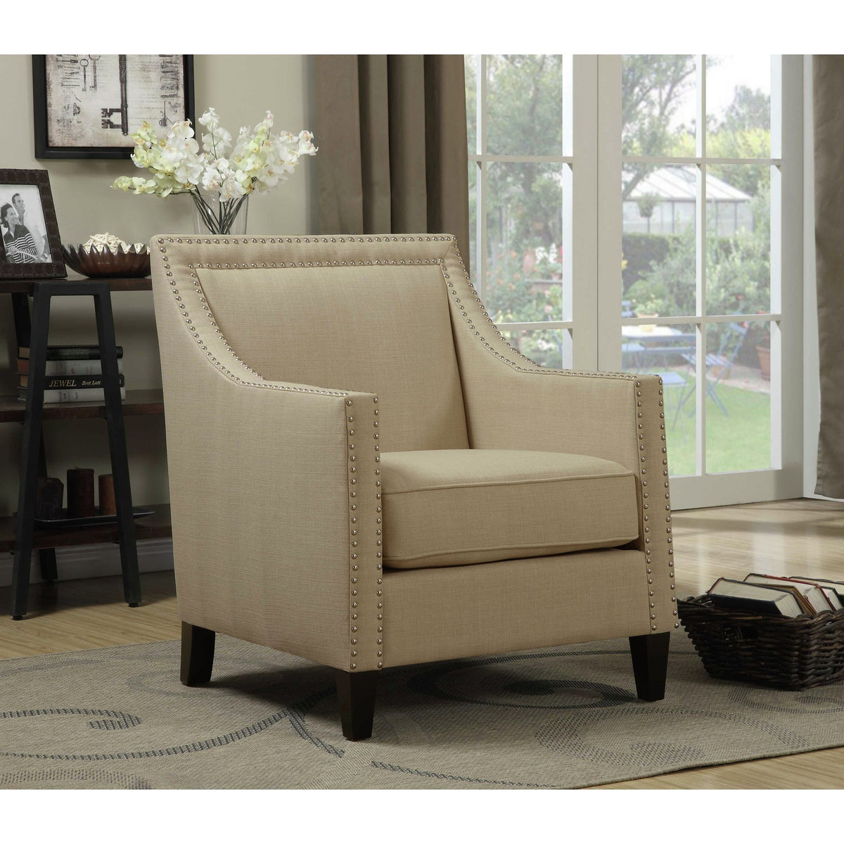 Erica Accent Chair in Beige by Elements International, view 31