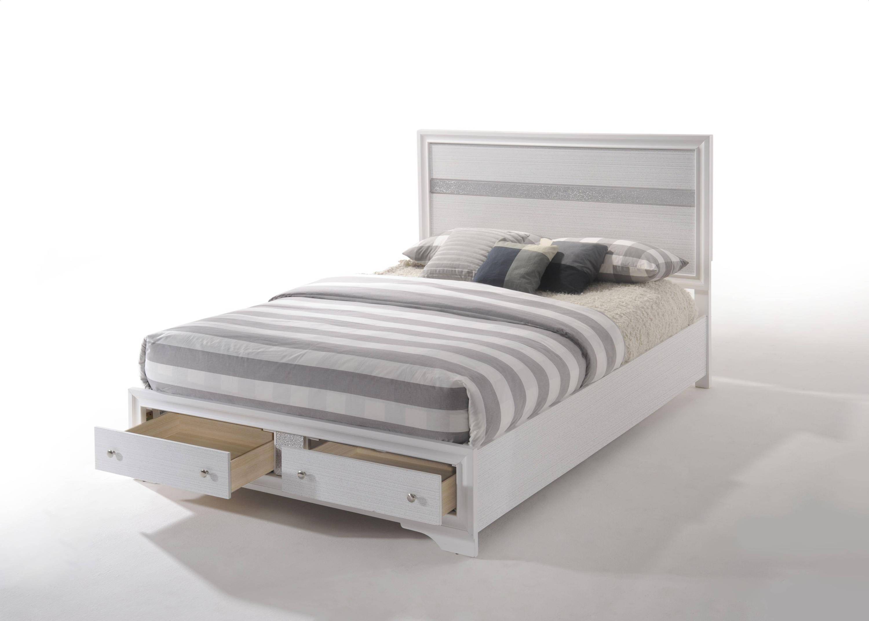 ACME Naima Queen Bed in White 25770Q - Atlantic Fine Furniture Melbourne FL