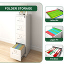 Premium Drawer File Cabinet With Lock, Metal Vertical Design, A4 Legal / Letter Size