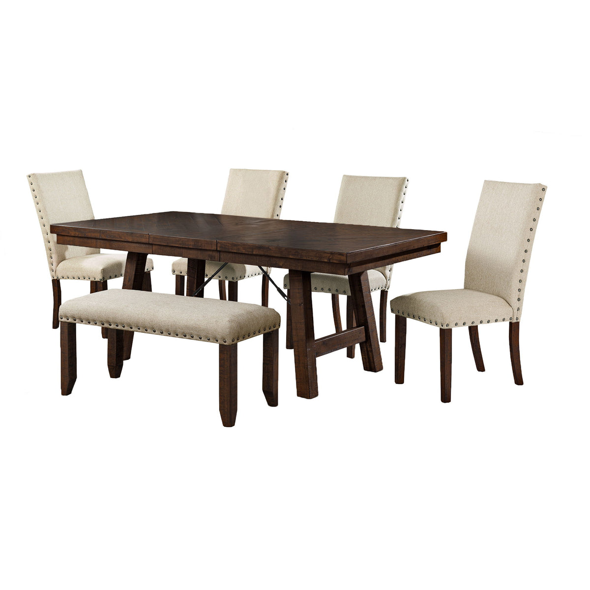 Jax Dining Set in Dark Brown by Elements International, view 6
