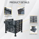 Air Conditioner Fence For Outdoor Units, Metal Privacy Fence Cover, Perfect To Conceal Air Conditioning Units, 3 Fence Panel