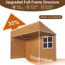 Weatherproof Storage Shed With Double Doors And Ventilation