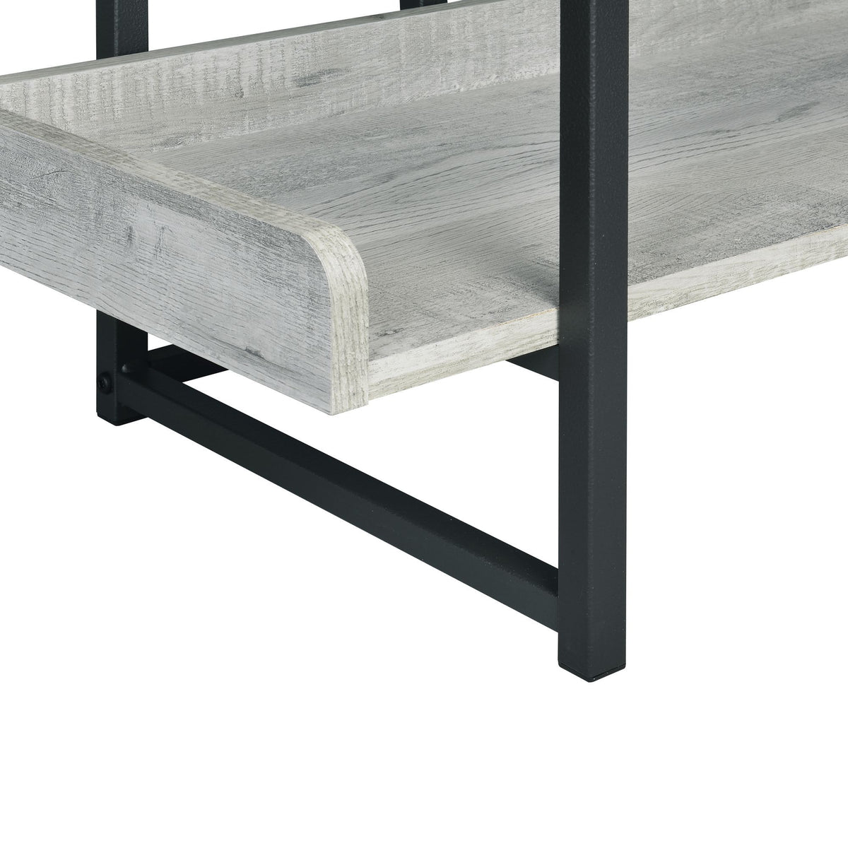 Preston 2 Piece Desk And Bookshelf Set in Gray by Elements International, view 17