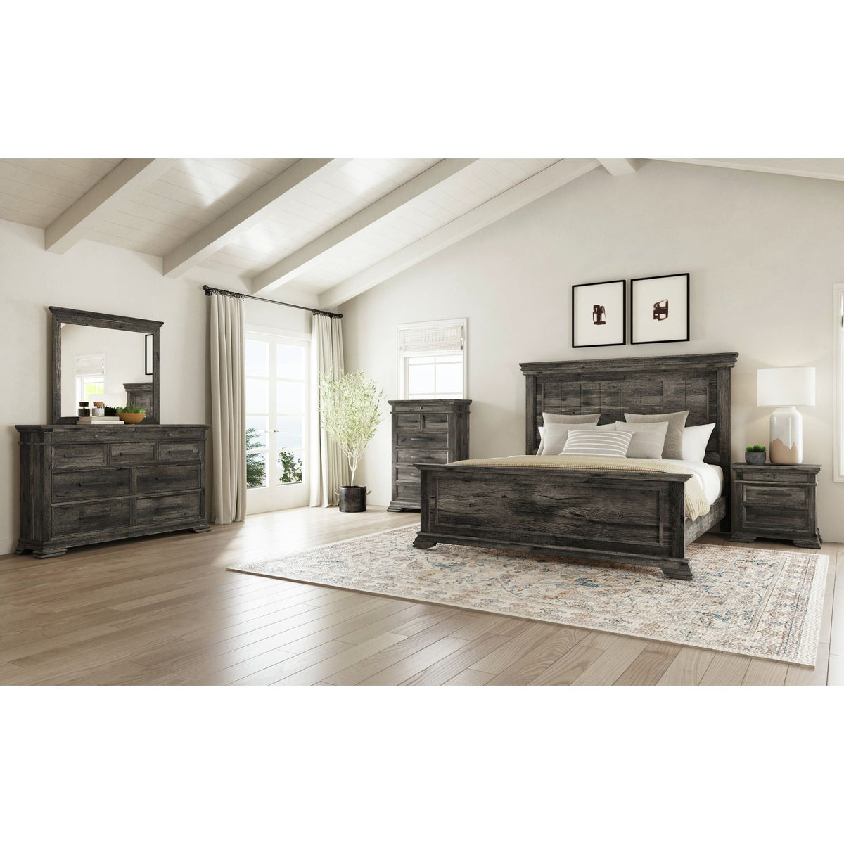 Park Ridge 6-Drawer Chest in Charcoal by Elements International, view 9