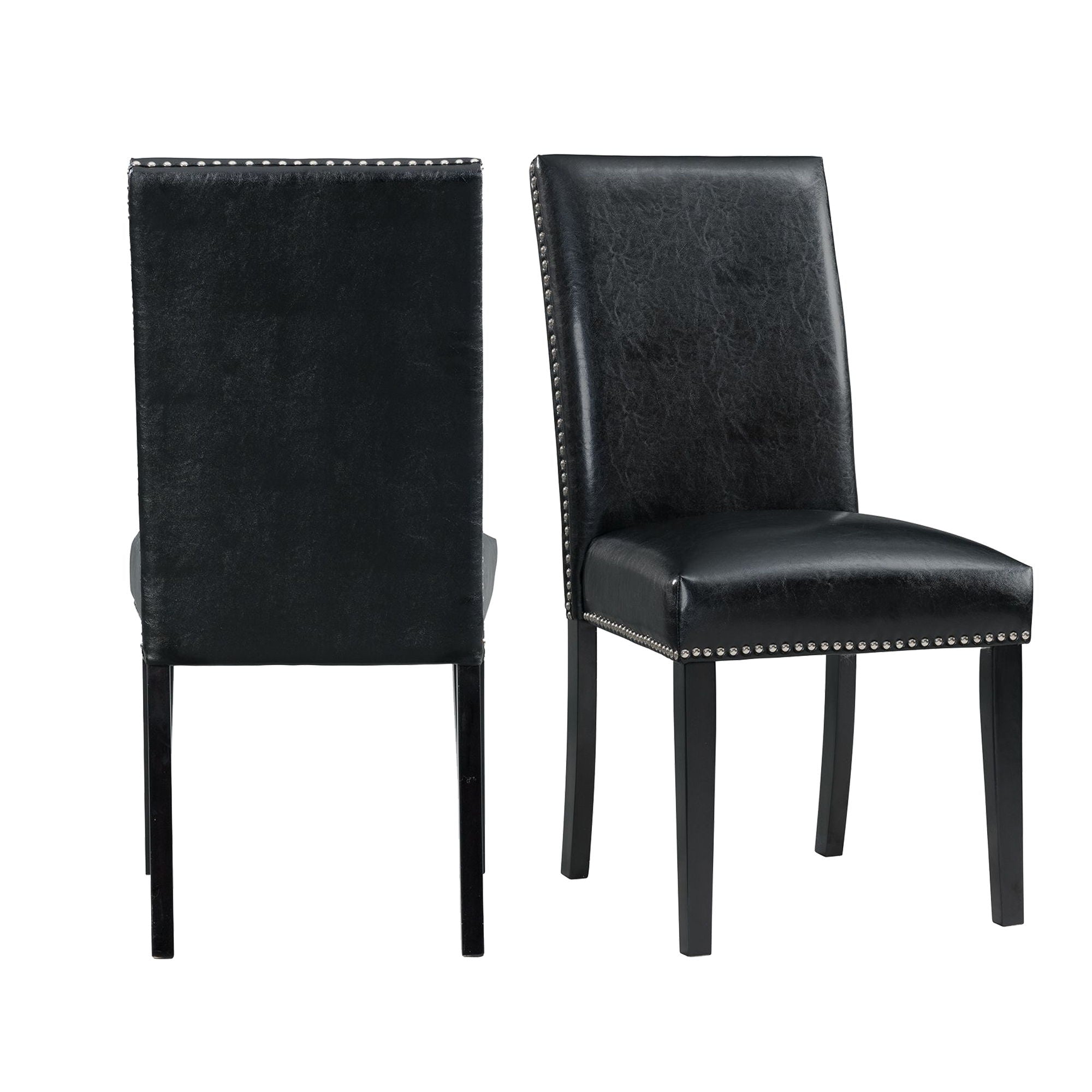 Meridian Dining Side Chair (Set of 2) in Black by Elements International