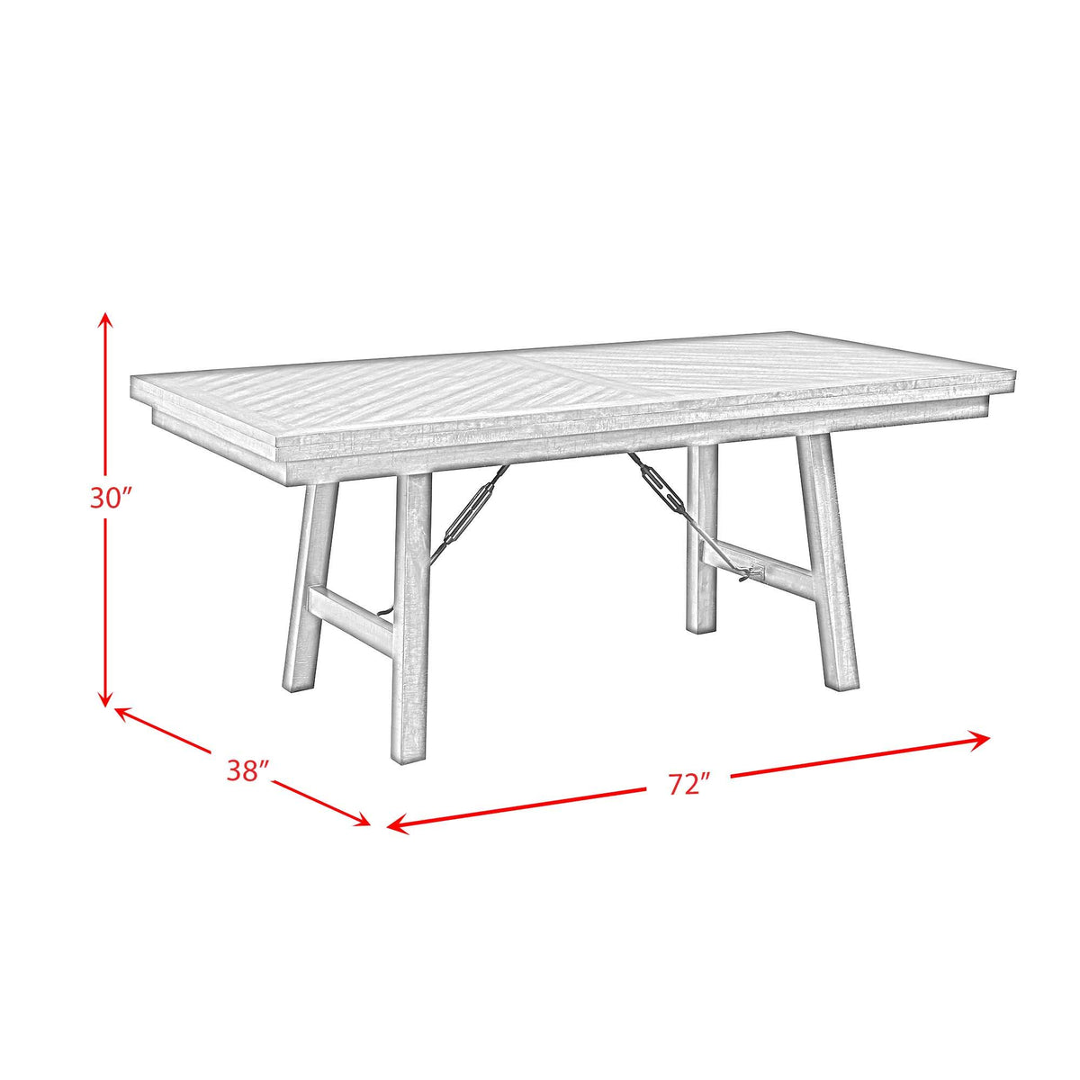 Jax 6 Piece Dining Set (72" Table, Four Chairs And Bench) in Cherry by Elements International, view 18