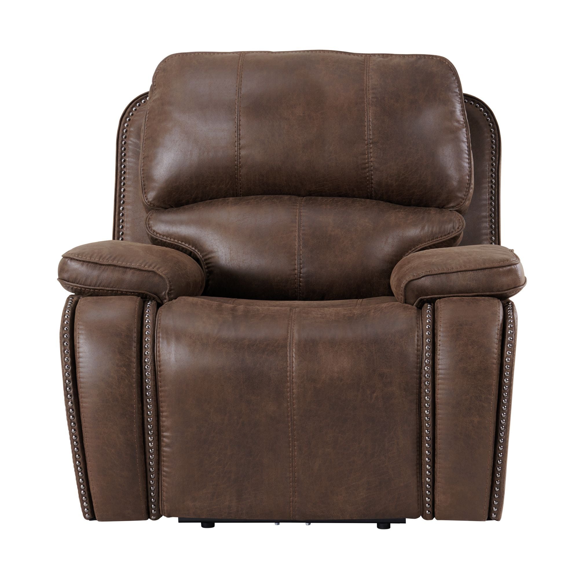 Atlantis Power Motion Recliner With Power Head Recliner in Heritage Brown by Elements International, view 12