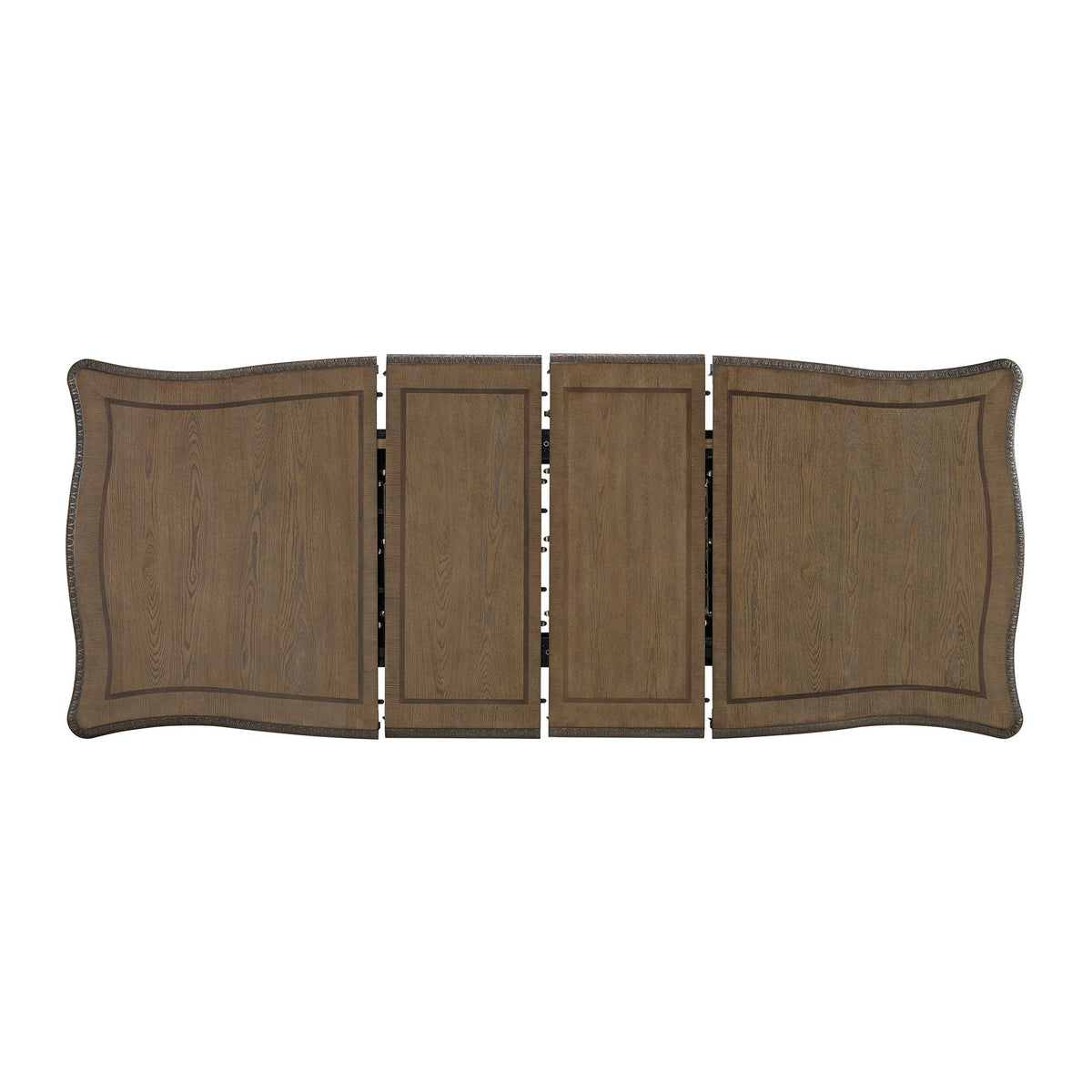 Madison Park Rectangular Dining Table With 2 Leaves in Walnut by Elements International, view 9
