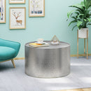 Braeburn - Handcrafted Round Coffee Table Hammered Surface