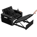 Convertible Sleeper Chair Sofa Bed Adjustable Pull Out Sleeper Chair Bed Multi-Pockets Folding Sofa Bed For Living Room Bedroom Small Space, 3 In 1 Sofa Bed