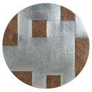 Brancaster - Bar Table - Retro Brown Top Grain Leather & Aluminum