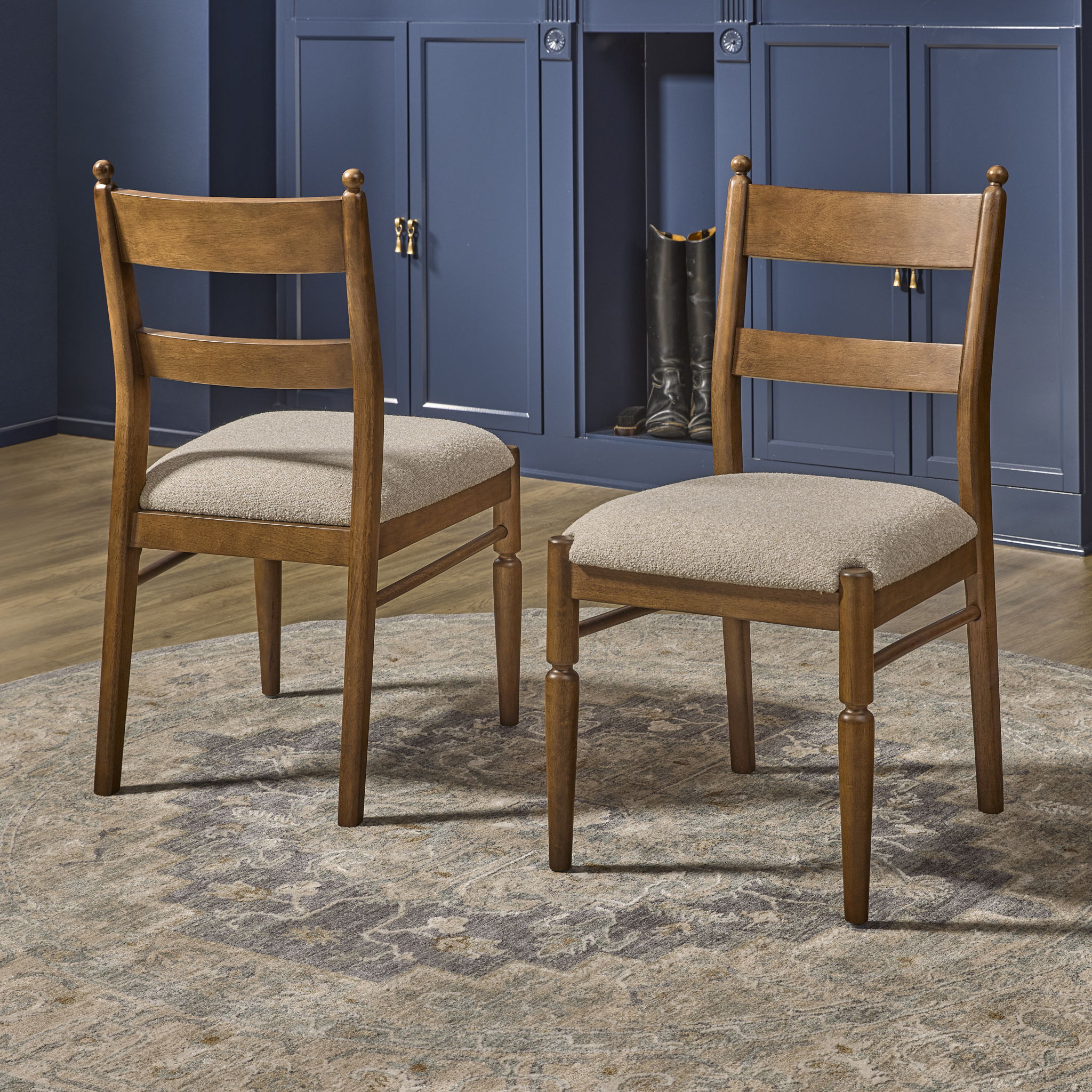 Azalea - Upholstered Dining Chair (Set of 2) - Walnut