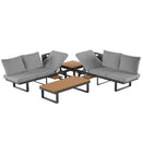 Outdoor Sectional Sofa Set With Adjustable Reclining Seats