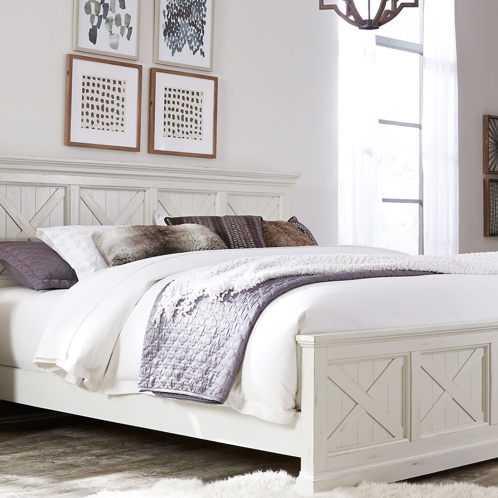 Seaside Lodge - King Bed - White