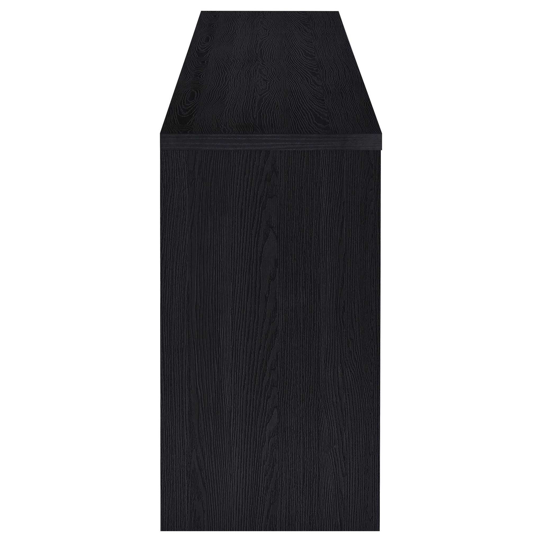 Denison 79-inch 4-door TV Stand Media Console Black