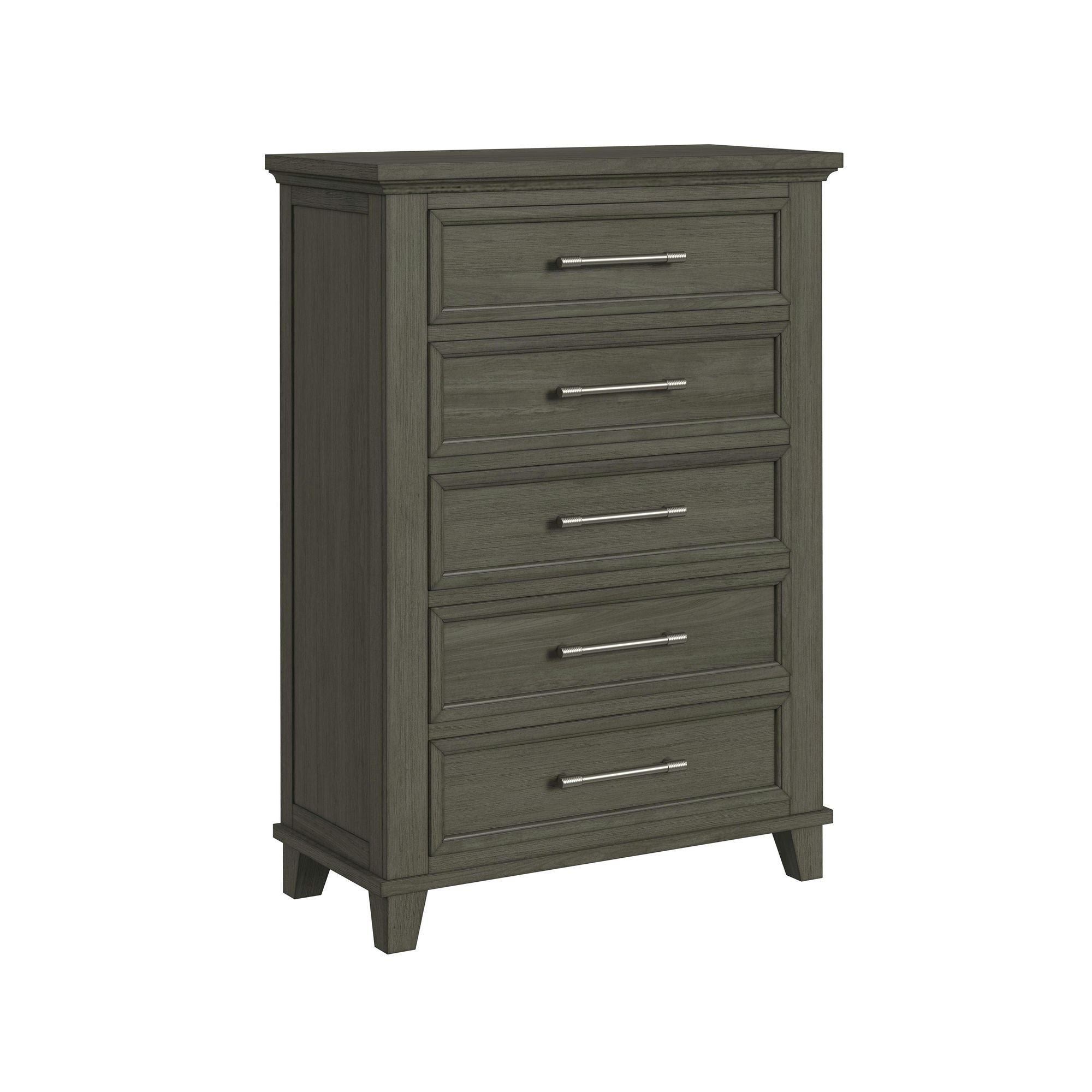 Canterbury 5-Drawer Chest in Dark Gray by Elements International