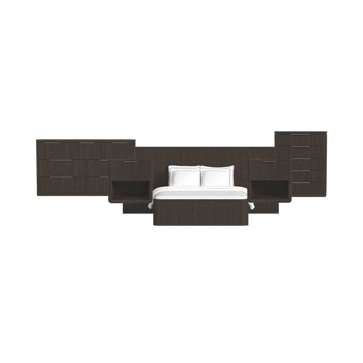 Sylvie Wall Bed Bedroom Set in Dark Brown by Elements International, view 18