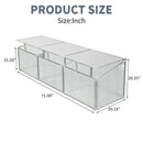 Polycarbonate Greenhouse For Outdoors In Winter - Silver