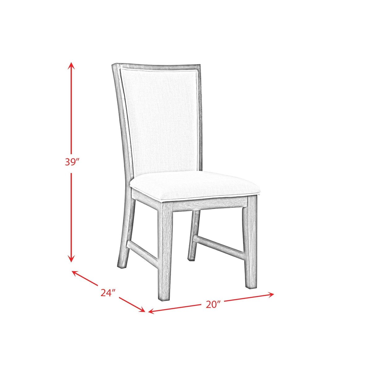Grady Slat Back Side Chair (Set of 2) in Dark Walnut by Elements International, view 14