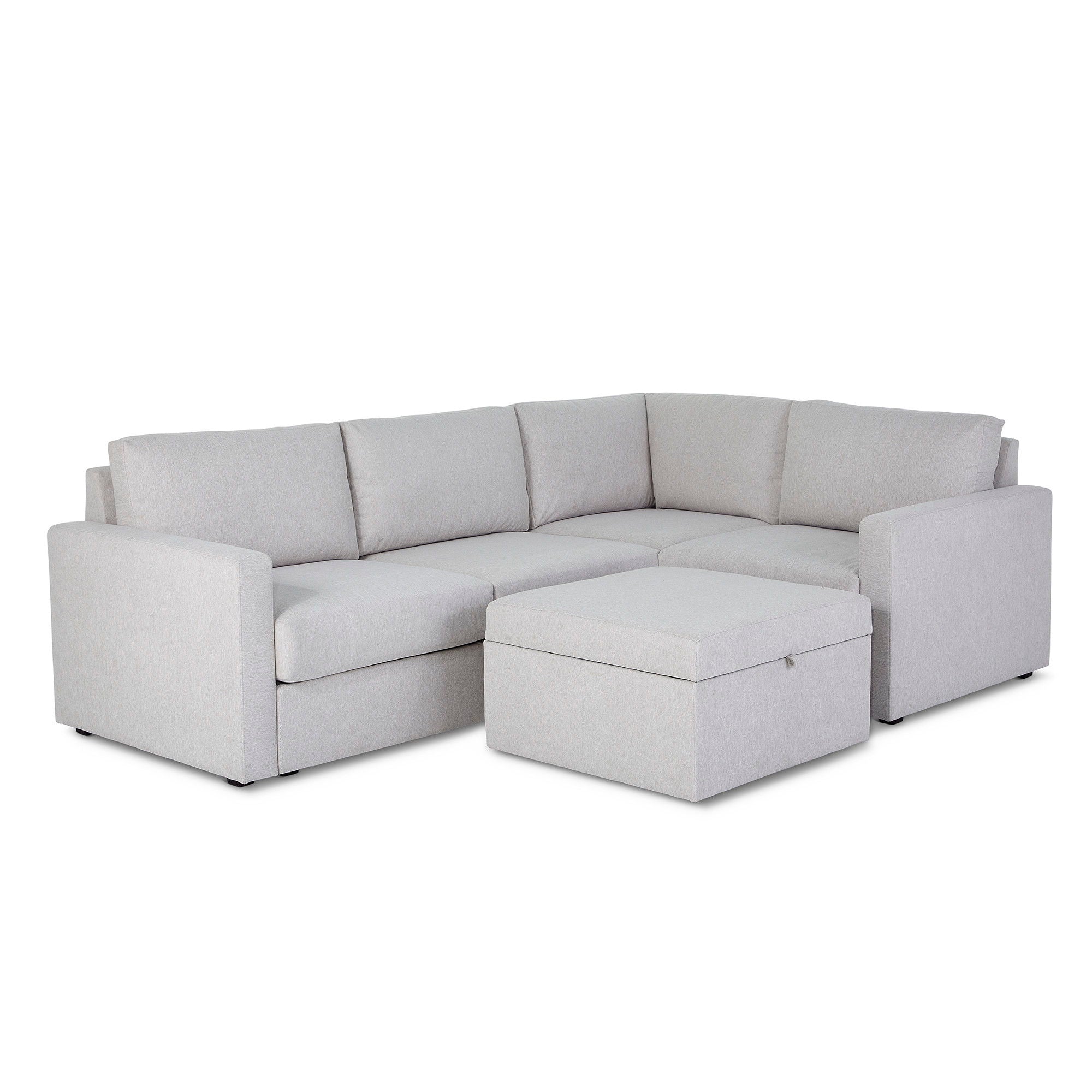 Flex - Sectional with Standard Arm and Storage Ottoman
