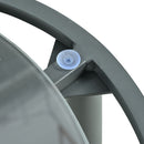 6 Piece Patio Set, Half Moon Outdoor Sectional Sofa With 2 High Low Coffee Tables, 4 Pillows & Cushions