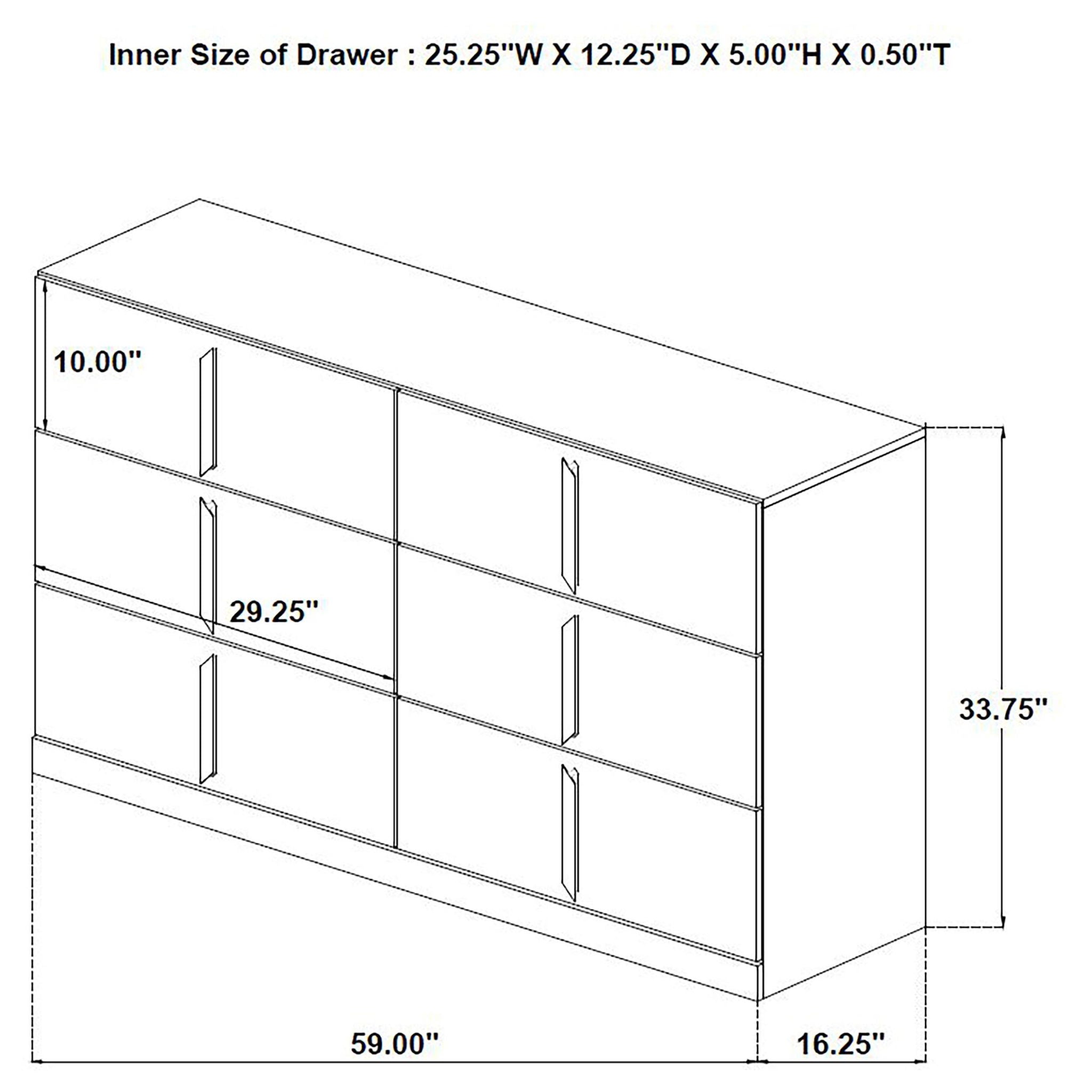 Ines 5-piece Queen Bedroom Set Navy and White High Gloss