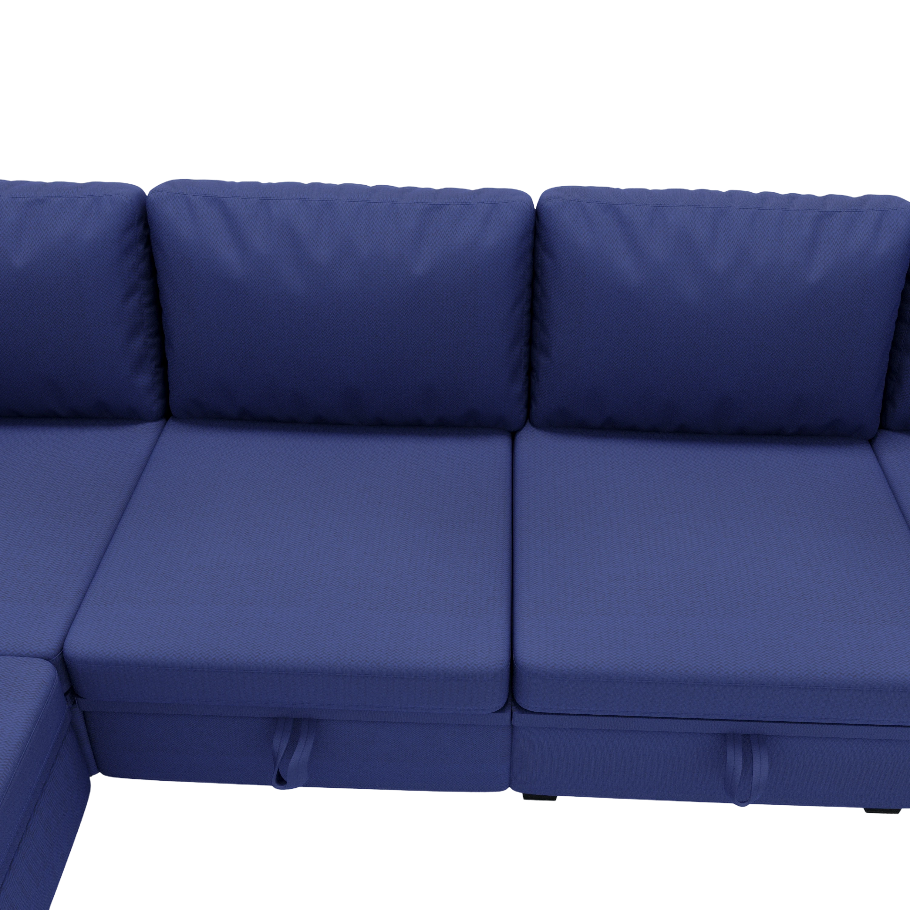 UNITED WE WIN Modular Sectional Sofa U Shaped Modular Couch with Reversible Chaise Modular Sofa Sectional Couch with Storage Seats