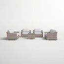 Stylish Sofa Seating Group With Cushions Perfect For Outdoor Gatherings
