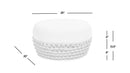 Willow - Round Upholstered Patio Ottoman