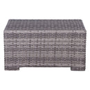 Outdoor 6 Person Wicker Seating Group With Cushions - Gray Mix