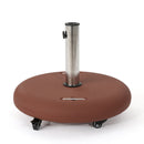 Wheelie - Round Umbrella Base With Stainless Steel Holder